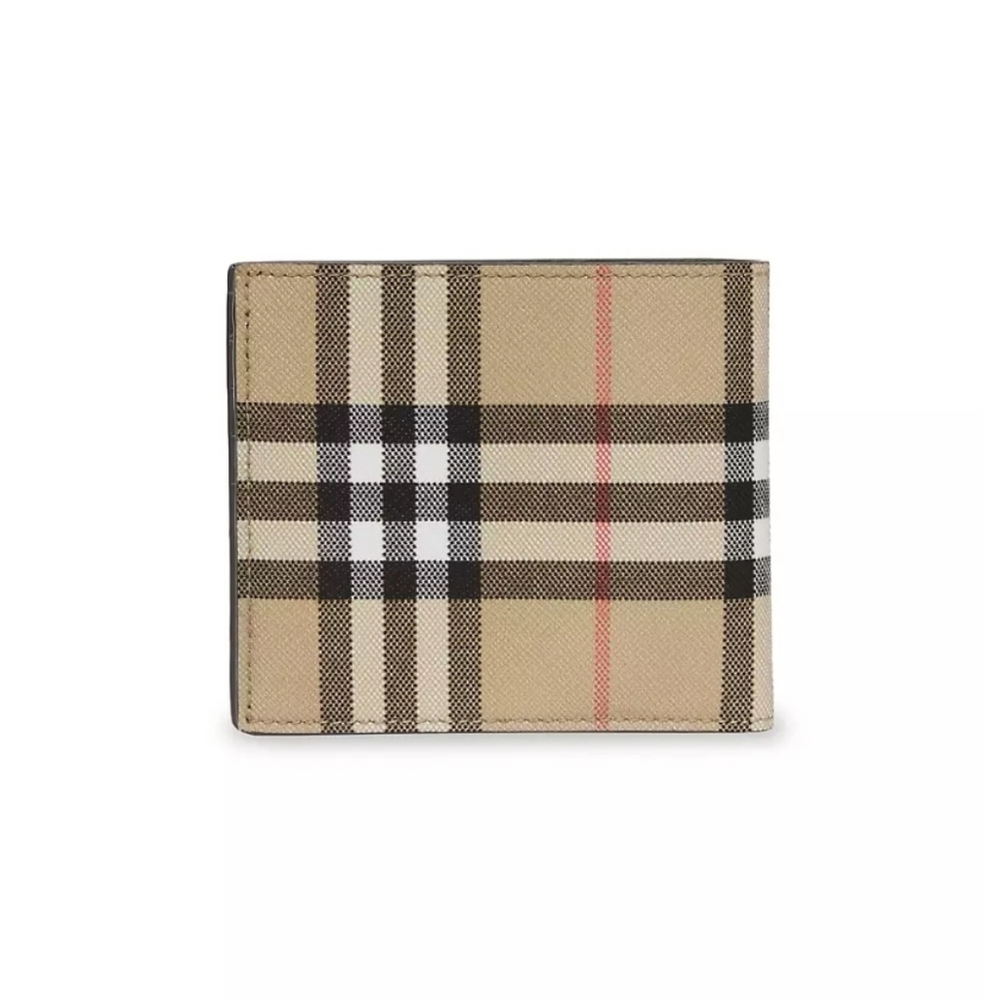 Burberry bi fold wallet